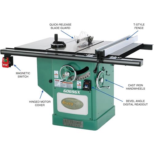 Grizzly 12" 5 HP 220V Extreme Series Table Saw